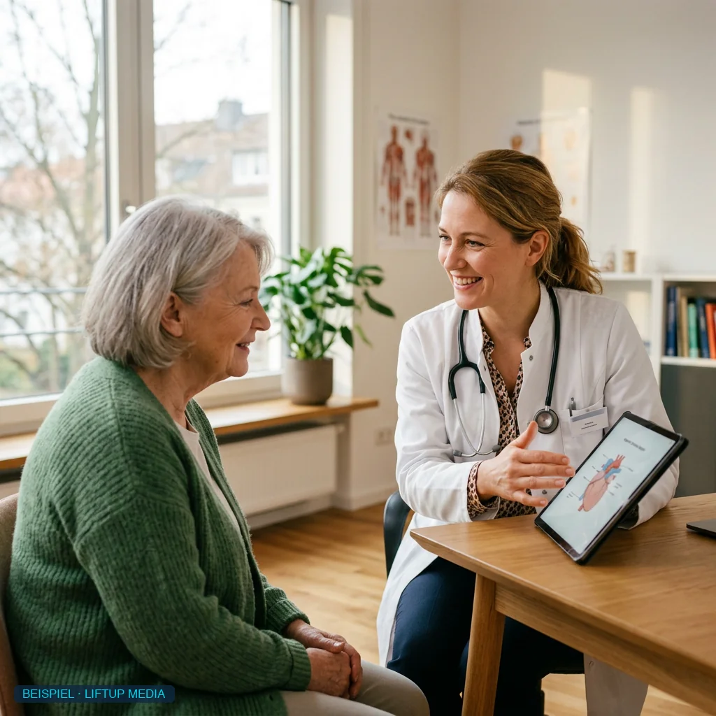 Ärztin im Gespräch mit Patientin